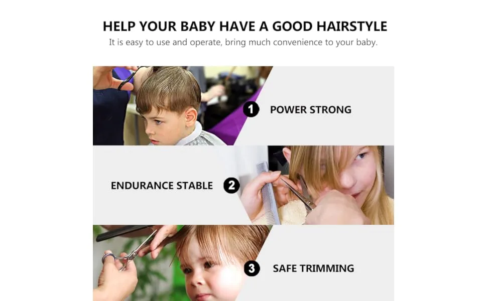 1 Set Clipper Trimmer Beard Clippers Mens Safe Rechargeable Fabric Children Clipper Cutting Tool Clipper for Children Abs Beatifufu - product information 7