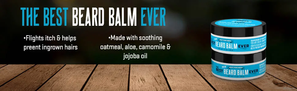 Just For Men The Best Beard Conditioner Ever, Made with Oatmeal, Aloe, Chamomile, and Jojoba Oil, 3 Fluid Ounce - combe, beard care, beard balm