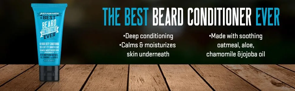 Just For Men The Best Beard Conditioner Ever, Made with Oatmeal, Aloe, Chamomile, and Jojoba Oil, 3 Fluid Ounce - product information 5