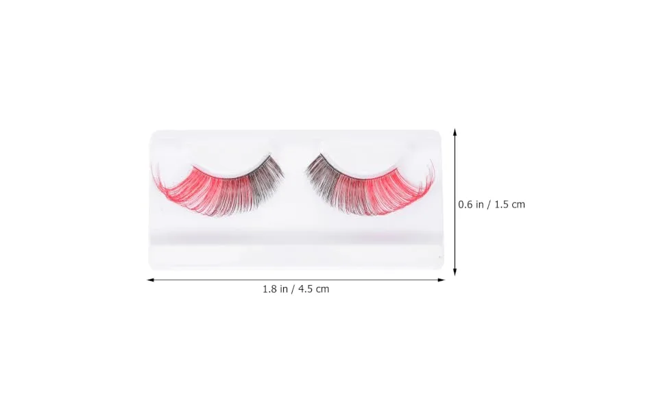 Didiseaon 3pairs Halloween False Eyelashes Vivid Eyelashes Unique Fake Eyelashes Eye Lashes Extension for Halloween Women False Eyelash Reusable Imported Fiber 5d Multicolor Performance - product information 4