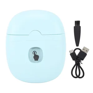 Electric Nail Cutter Dual Speed USB Rechargeable Portable Nail Cutter Compact Size for Kid for Home (Tea Green) - product information 2