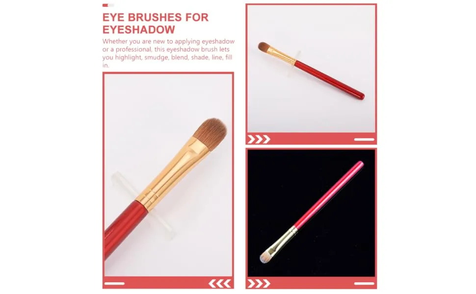 HONMEET Eye Makeup Tool Makeup Eyeshadow Eye Makeup Concealer Brush Eye Shadow for Makeup Eye for Eyeshadow Make up Eyeshadow Eye Shadow Makeup Precision Tool Wood Eye Makeup Kit - product information 3