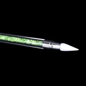 SKISUNO Pattern Making Nail Tool Nail Art Carving Silicone Head Nail Pen Nail Silicone Pen Manicure Greens medium Green - product information 5