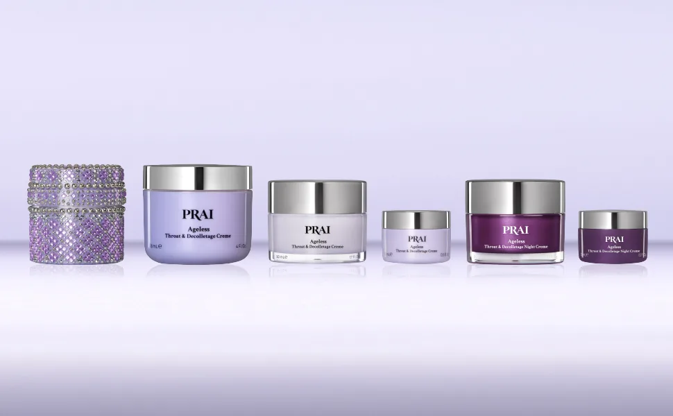 PRAI Holiday Set Arm & Hand Cr me Set - Ageless Throat and Decolletage collection