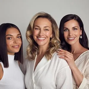 CACI Hydro Mask - female CACI models smiling together