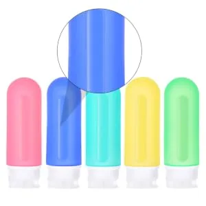 HAPINARY Travel Size Lotion Leakproof Refillable Shampoo Empty Travel Size Toiletries 12x4cm Navy - product information 1