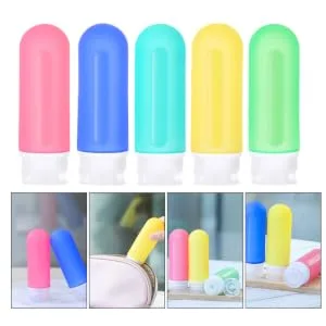 HAPINARY Travel Size Lotion Leakproof Refillable Shampoo Empty Travel Size Toiletries 12x4cm Navy - product information 3