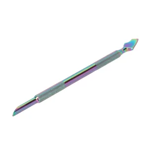 Cuticle Pusher Dual Sided Remover Cleaner Cuticle Pusher Edge Spoon Shaped Stainless Steel Manicure Nail Art Tool - product information 2