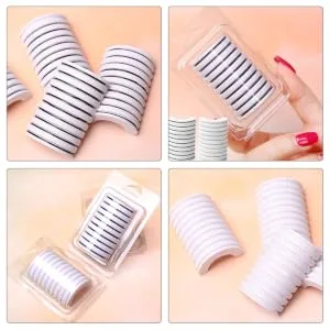 HONMEET 6 Boxes Self Adhesive Eyelash Adhesive Strip Lash Adhesive Strips for False Lashes Self Adhesive Lash Strips Clear Eyelash Strips Bulk Eyelashes Strips False Eyelashes Resin Glue - product information 1