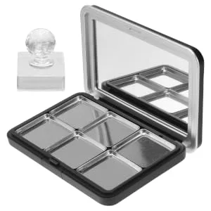FOYTOKI 1 Set Eye Shadow Box DIY Blusher Container Fillable Eyeshadow Container Refillable Blusher Container Travel Eyeshadow Container Refillable Lipstick Container Makeup Supplies - product information 3