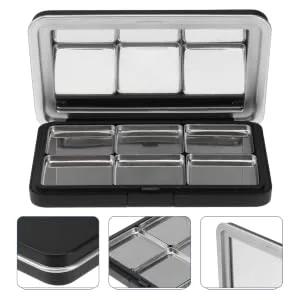 FOYTOKI 1 Set Eye Shadow Box DIY Blusher Container Fillable Eyeshadow Container Refillable Blusher Container Travel Eyeshadow Container Refillable Lipstick Container Makeup Supplies - product information 5