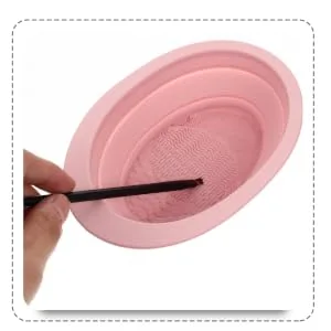 VINTORKY 1 Set Makeup Brush Cleaning Drying Rack for Clothes Foldable Puff Drying Net Makeuo Brush Cleaners Silicone Makeup Mat Collapsable Drying Rack Makeup Egg Fabric Beauty Egg - product information 2