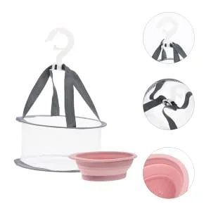 VINTORKY 1 Set Makeup Brush Cleaning Drying Rack for Clothes Foldable Puff Drying Net Makeuo Brush Cleaners Silicone Makeup Mat Collapsable Drying Rack Makeup Egg Fabric Beauty Egg - product information 3