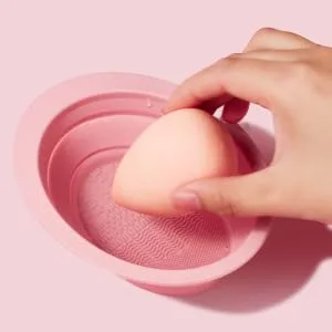 VINTORKY 1 Set Makeup Brush Cleaning Drying Rack for Clothes Foldable Puff Drying Net Makeuo Brush Cleaners Silicone Makeup Mat Collapsable Drying Rack Makeup Egg Fabric Beauty Egg - product information 4