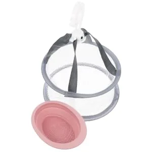 VINTORKY 1 Set Makeup Brush Cleaning Drying Rack for Clothes Foldable Puff Drying Net Makeuo Brush Cleaners Silicone Makeup Mat Collapsable Drying Rack Makeup Egg Fabric Beauty Egg - product information 5