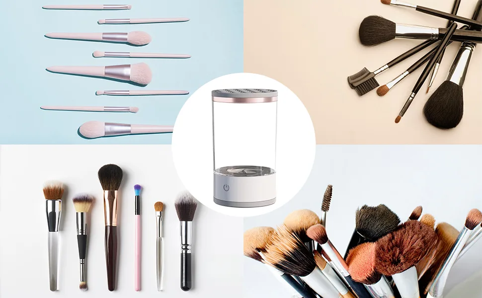 SANON Electric Automatic Makeup Brush Cleaner USB Powered Makeup Brush Cleaner Brush Storage Box Cosmetic Supplies - product information 3