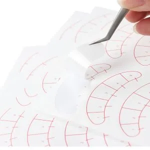 Gogogmee 20 Sheets Eyelash Eyelashes Positioning Stickers Eye Mapping Stickers Eyelashes Isolated Patches - product information 3