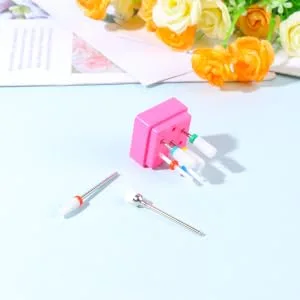 DRESSOOS 1 Set Nail Drill Tool Wood Foot Roller Nail Drill Bits Diamond Tipped Drill Bit Metal Drill Bit Tool Electrical Tools Ceramic Nail Bits Nail Clippers Manicure 3 3 6cm As Shown - product information 2