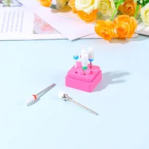 DRESSOOS 1 Set Nail Drill Tool Wood Foot Roller Nail Drill Bits Diamond Tipped Drill Bit Metal Drill Bit Tool Electrical Tools Ceramic Nail Bits Nail Clippers Manicure 3 3 6cm As Shown - product information 3