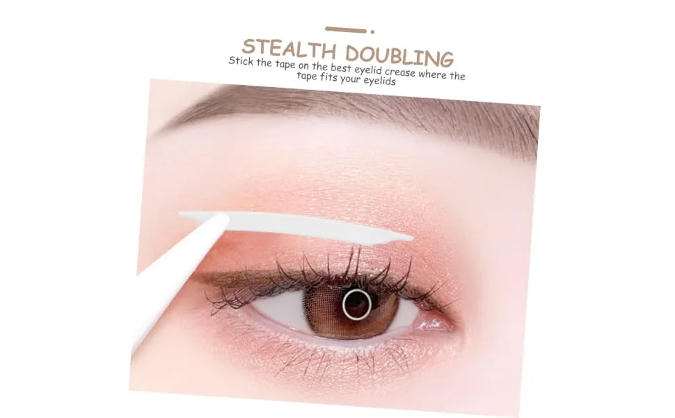 Didiseaon Clear Tape 60 Sheets double sided double eyelid sticker eyelid lifting strips Eyelid Makeup Kit Double Eyelid Decal Double Eyelid Cream eyelid strips Tape white make up Eye patch - product information 2