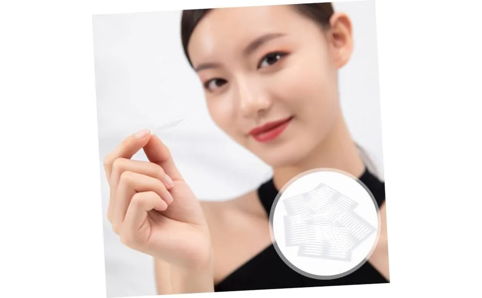 Didiseaon Clear Tape 60 Sheets double sided double eyelid sticker eyelid lifting strips Eyelid Makeup Kit Double Eyelid Decal Double Eyelid Cream eyelid strips Tape white make up Eye patch - product information 5