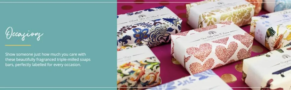 The English Soap Company Occasions Gift Shea Butter Soap The One I Love Rose Red Wrap 190g - about us