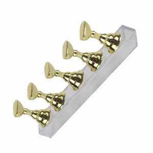 Nail 14 9 2 Display Stand for False Nails Nail Art Practice Gold Magnetic Nail Shelf - product information 3