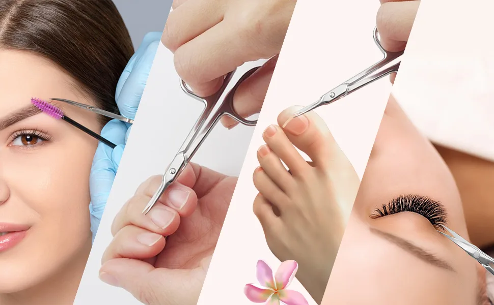 YIAGUN Curved Blade Nail Scissors Professional Stainless Steel Manicure Pedicure Scissors - product information 1