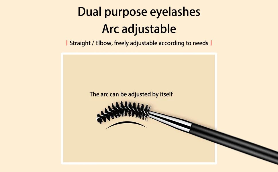 WanFengXue 5 Pieces Duo Eyebrow Brush 2 in 1Angled Eye Brow Brush with Spoolie Brush 14cm Black Mini Eyelash Brush for Tinting Angled Eyebrow - product details
