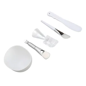 DIY Facial Mask Tool Set Silicone Brush Soft Bristle Mixing Bowl Spatula Cup Spoon Convenient and Practical Tools for Mixing Ideal for Facial Masks - 1412220147011-3