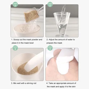 DIY Facial Mask Tool Set Silicone Brush Soft Bristle Mixing Bowl Spatula Cup Spoon Convenient and Practical Tools for Mixing Ideal for Facial Masks - 1412220147011-3
