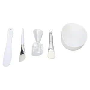 DIY Facial Mask Tool Set Silicone Brush Soft Bristle Mixing Bowl Spatula Cup Spoon Convenient and Practical Tools for Mixing Ideal for Facial Masks - product information 3