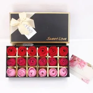 VINTORKY 2boxes Creative Ladies Lady Soap Flowers Mom Day Great Present Romantic Idea Flower Soap -shaped Soap Mothers Day Present Soap Box - product information 1