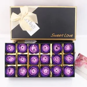 VINTORKY 2boxes Creative Ladies Lady Soap Flowers Mom Day Great Present Romantic Idea Flower Soap -shaped Soap Mothers Day Present Soap Box - product information 2