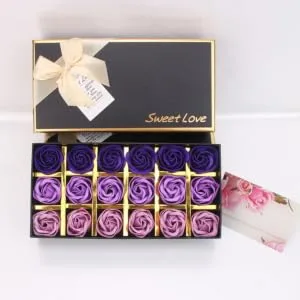 VINTORKY 2boxes Creative Ladies Lady Soap Flowers Mom Day Great Present Romantic Idea Flower Soap -shaped Soap Mothers Day Present Soap Box - product information 4