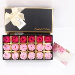 VINTORKY 2boxes Creative Ladies Lady Soap Flowers Mom Day Great Present Romantic Idea Flower Soap -shaped Soap Mothers Day Present Soap Box - product information 5