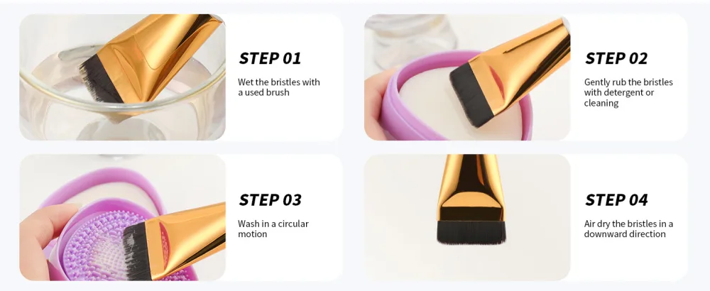 docolor Foundation Brush One Line White Flat Head One Line Foundation Brush Flat Foundation Brush for Liquid Make-up Flat Head Brush Blending Foundation Cream Powder Blush - product information 6