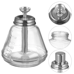 BIUDECO Glass Bottle Empty Bottle Press Bottle Nail Polish Remover Pump Bottle Empty Bottle Pump Bottle - product information 5