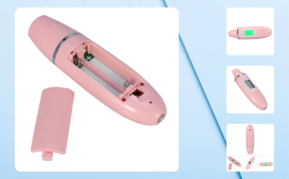 Digital LCD Display Skin Sensor Tester Facial Moisture Water Oil Analyzer (Roseate) - JM01981-01-1