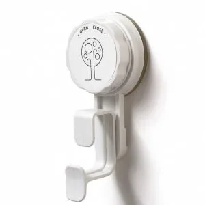 HONMEET Suction Cup Hook Coat Hook Key Holder for Wall Traceless Hooks Bathroom Hooks Bathroom Wash Pot Lid Holder Plastic Sucker Pads Storage Hooks Punch- Hook Tub White Washbasin Abs - product information 5