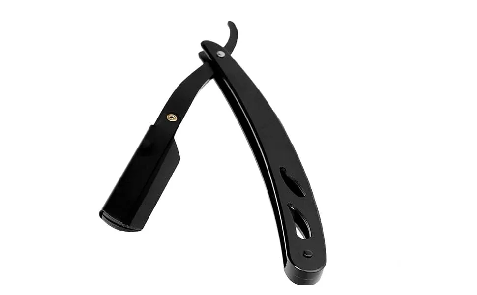 Professional & Home use Straight Edge Single Blade Razor Cut Throat Shaving Razor Best Barber Choice for Hair/Beard Shaver - Black Shaving Razor