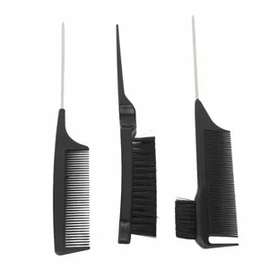 Double Sided Hair Dye Brush Professional Hair Salon Soft Nylon Dye Brush Rat Tail Comb for Highlighting - product information 6