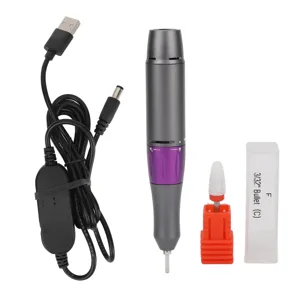 30000rpm Electric Manicure Drill Handle Adjustable Portable Nail Drill Pen Handle for Nail Polisher Fingernail Grinder USB Interface - product information 2
