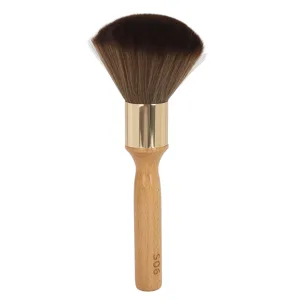 Beech Wood Neck Duster Brush Ergonomic Handle Compact Portable for Barber Hair Neck Duster - product information 2
