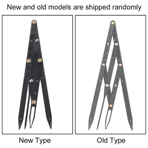 Eyebrow Makeup Ruler Stainless Steel Golden Ratio Eyebrow Measurement Ruler Eyebrow Makeup Measure Tool(Black) - Sonew