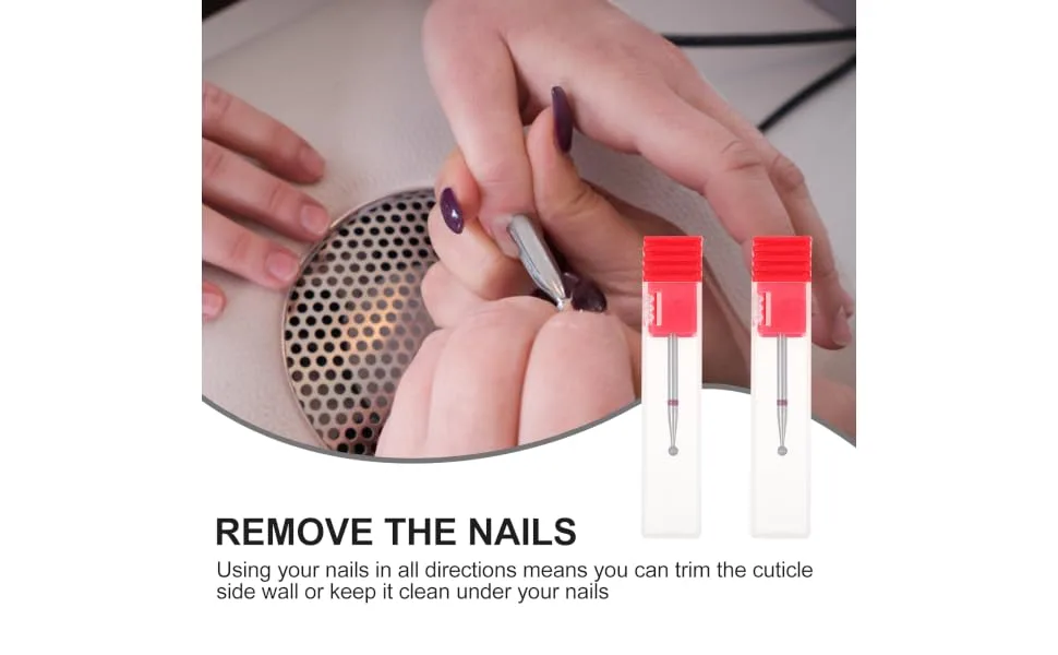 FOYTOKI for sanding head manicure wisking tool electric acrilic nails kit ceramics tools nail drill bits replacement nail drill heads pedicure drill bit nail drills nail care tools suite - product information 2