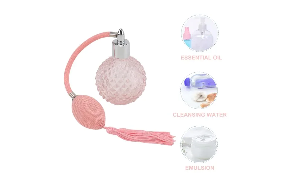 DRESSOOS 1pc Air Bag Perfume Bottle Empty Perfume Container Travel Container Perfume Bottle Bag Refillable Perfume Bottle Spray Empty Bottle Pink Pineapple Glass Screw - product information 2