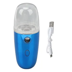 Portable Face Nano Mist Sprayer Portable Face Cool Nano Mist Sprayer with 30ML Large Capacity Water Tank for Face Hydrating (Blue) - product information 2