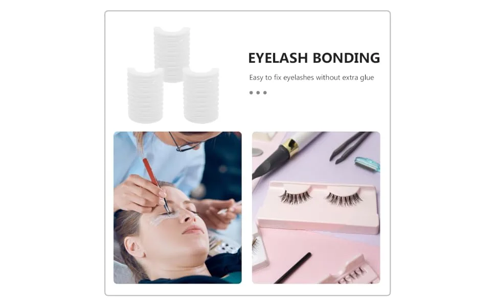 FOYTOKI 3 Boxes Self-adhesive Eyelash Strips Lash Strips to Lashes Eyelash Strips Bulk Eyelashes Strips Strip Lash Glue Lash Glue Liner Eyelash Strips for Lash Extensions Lash Strips Glue - product information 4