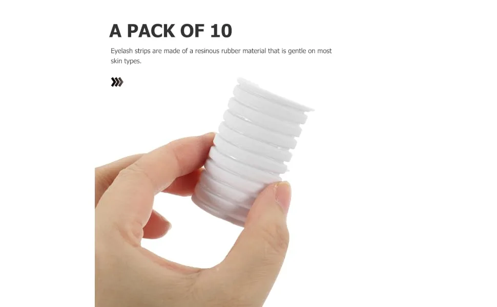 FOYTOKI 3 Boxes Self-adhesive Eyelash Strips Lash Strips to Lashes Eyelash Strips Bulk Eyelashes Strips Strip Lash Glue Lash Glue Liner Eyelash Strips for Lash Extensions Lash Strips Glue - product information 7